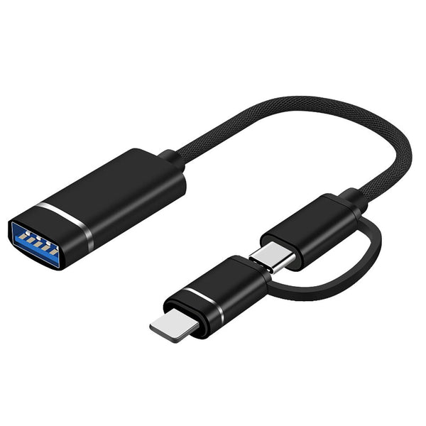 GeekerChip Adaptateur Micro USB vers USB 2,0, OTG Câble Adaptateur,[Lot de  3] Adaptateur Micro USB,OTG Adaptateur Micro USB vers USB 2.0,Plug and Play